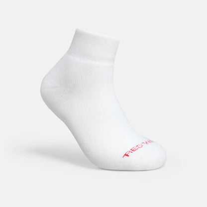 Red Wing Shoes | Unisex Acrylic Blend Quarter Crew Sock in White 97316