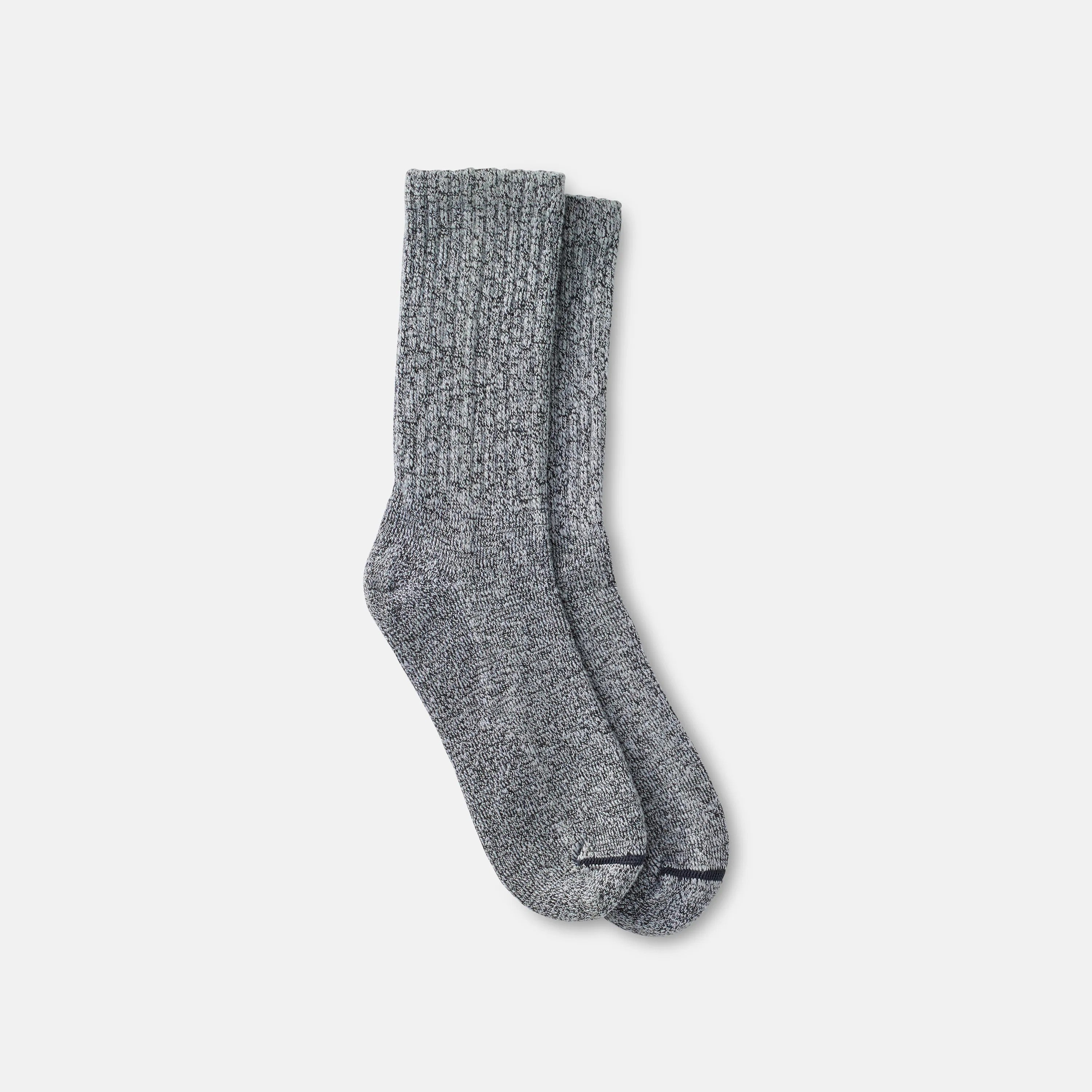 Red Wing Shoes | Unisex Cotton Blend Ragg Crew Boot Socks in Over Dyed Navy/Blue Cotton Blend 97651 | Red Wing Heritage