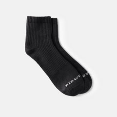Red Wing Shoes | Unisex Cotton Blend Quarter Crew Sock in Black 97264
