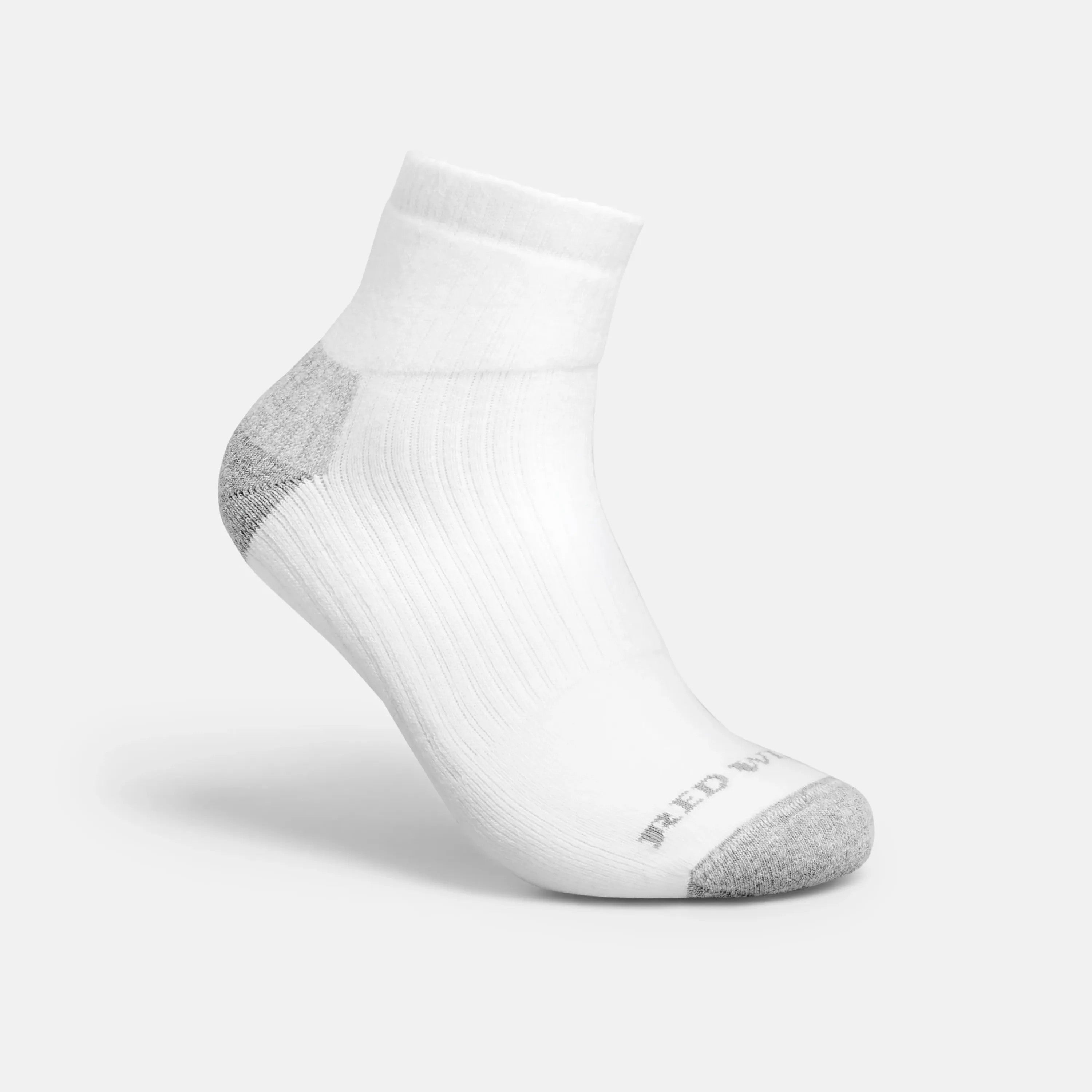 Red Wing Shoes | Unisex Cotton Blend Quarter Crew Sock in White 97263