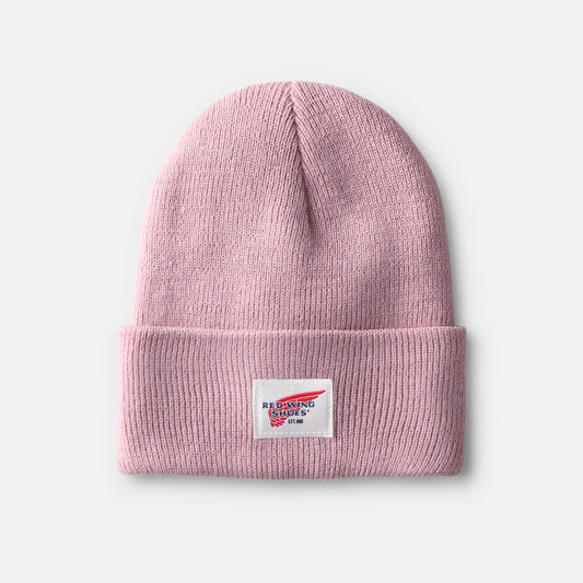 Red Wing Shoes | Unisex Kids Cuffed Beanie Hat in Pale Rose 98051