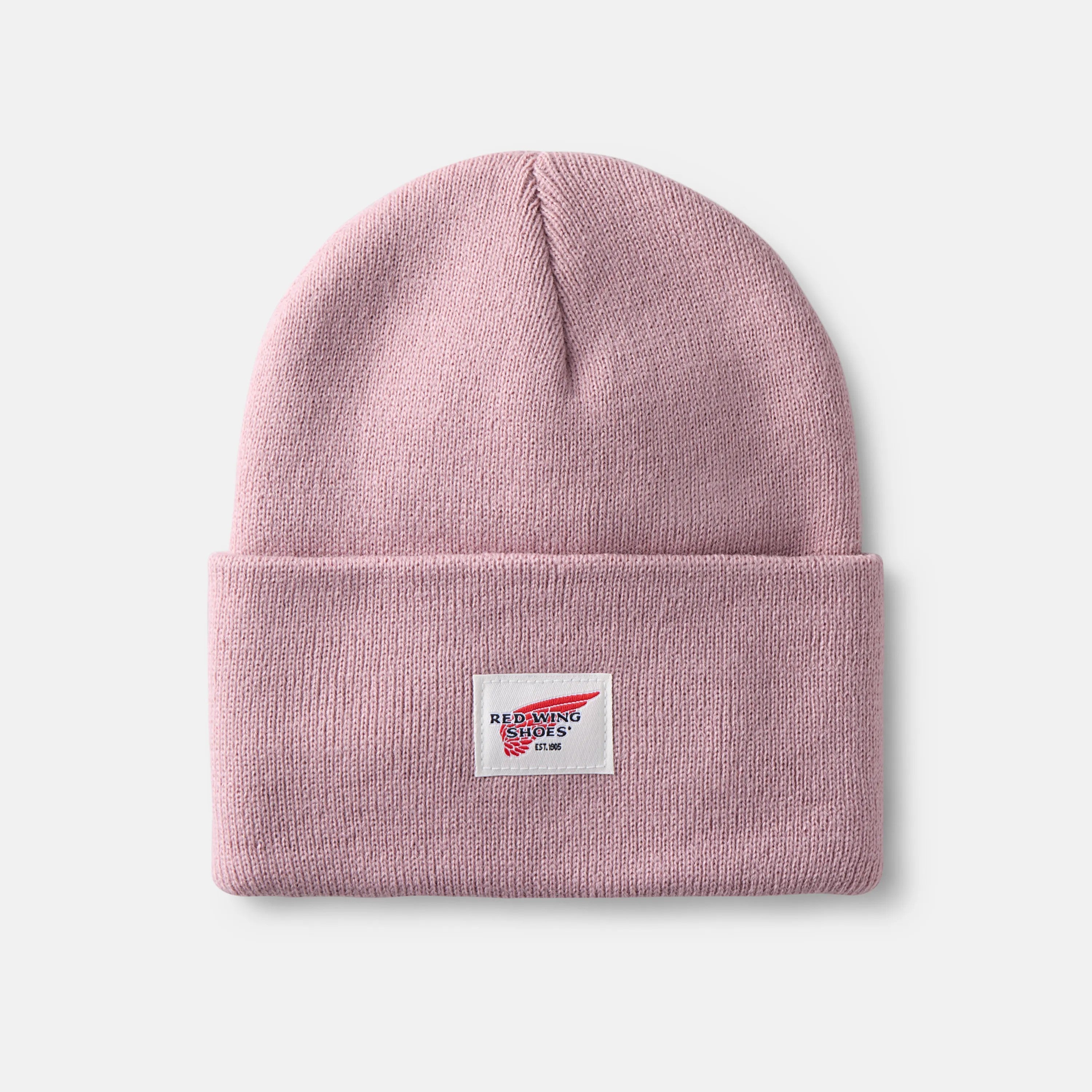 Red Wing Shoes | Unisex Cuffed Beanie Hat in Pale Rose 98055