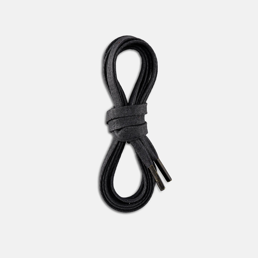 Red Wing Shoes | 60-Inch Black Flat Waxed Boot Laces 93007