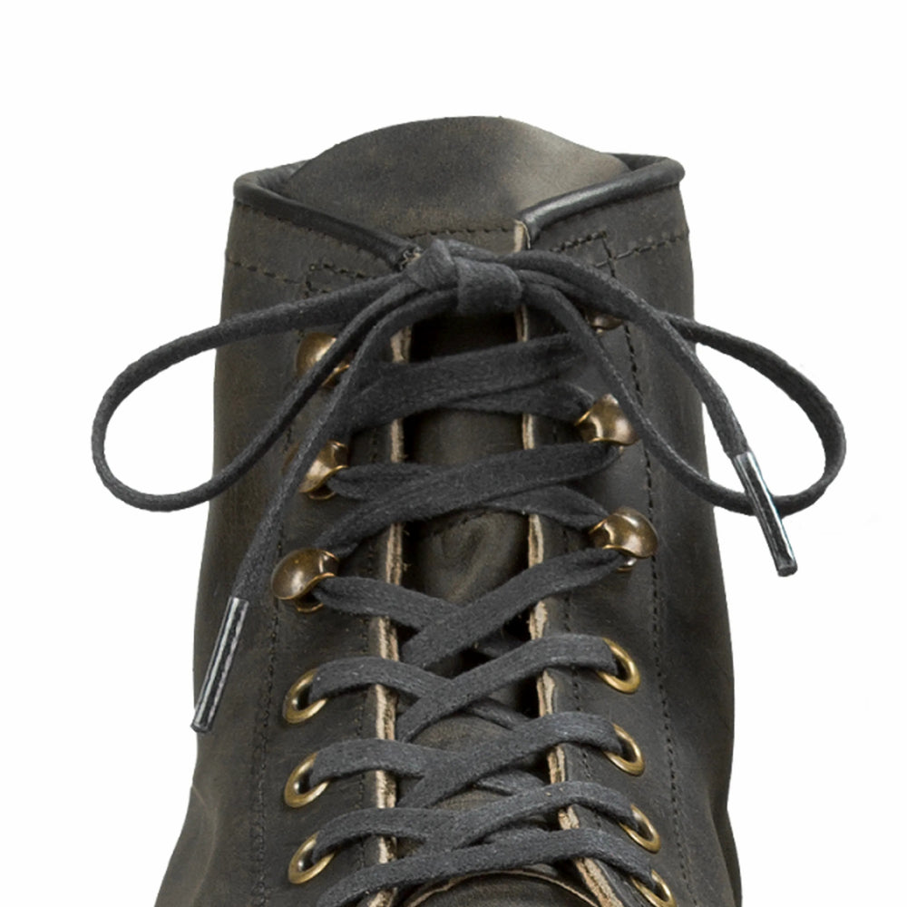 Red Wing Shoes | 60-Inch Black Flat Waxed Boot Laces 93007