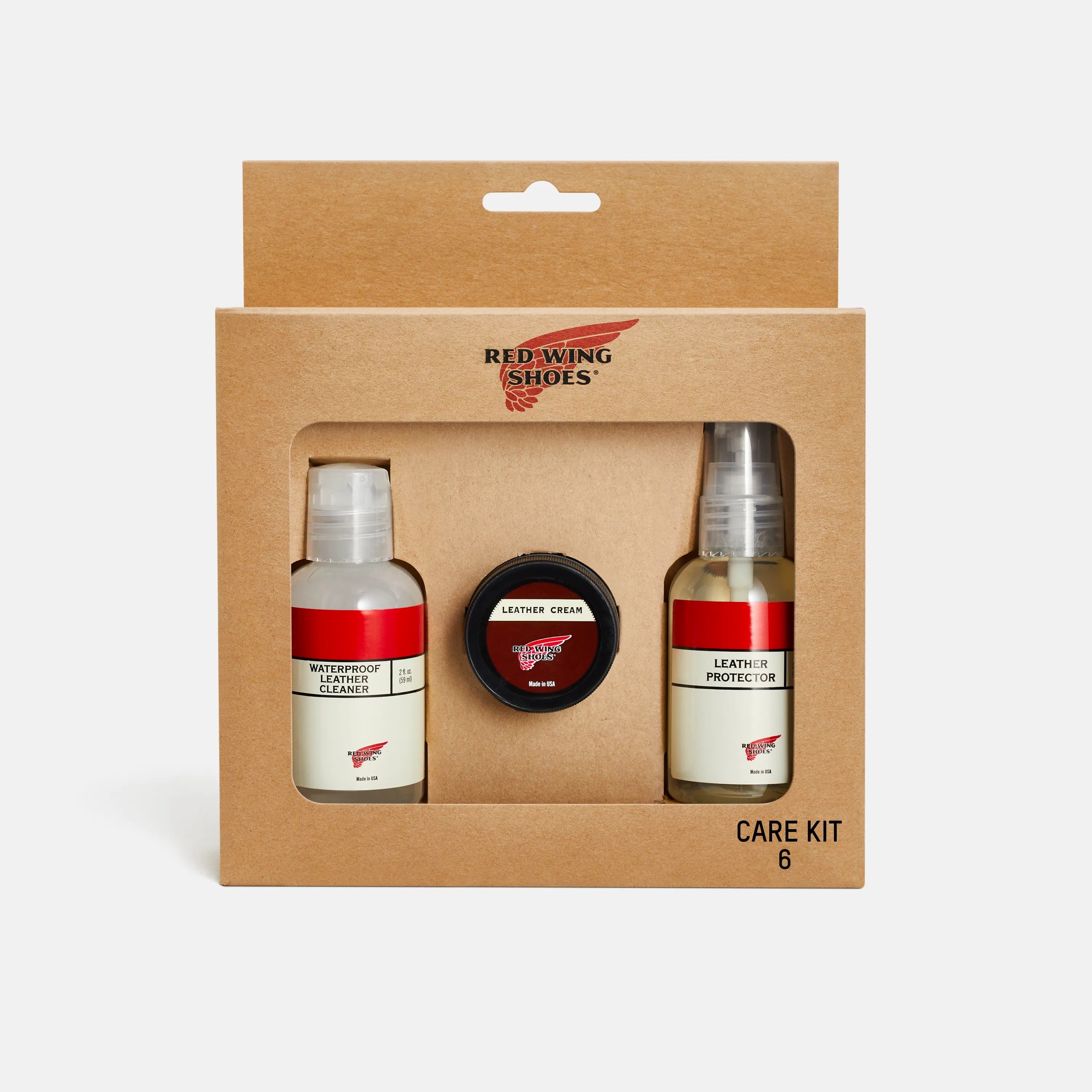 Red Wing Shoes | Care Kit #6 for Waterproof Full Grain, Nubuck or Smooth Finish Leathers 98022